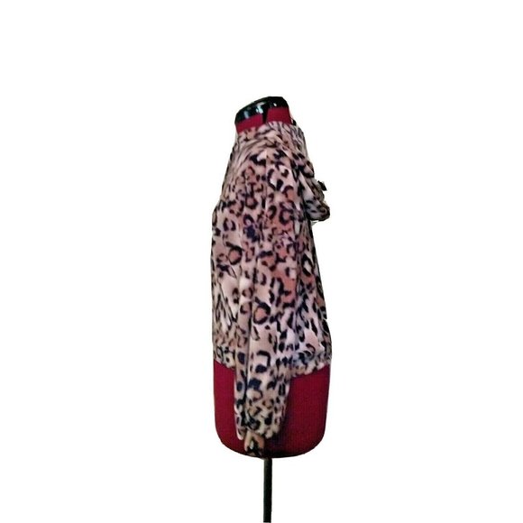know.one.cares Womens Hoodie Size Small Multicolor Fleece Animal Print - Picture 3 of 6